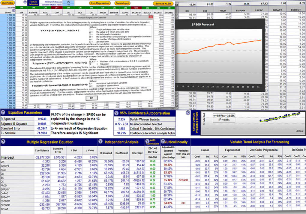 excel for mac regression tool