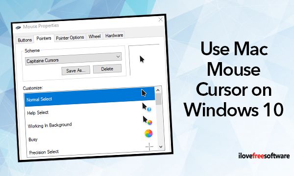 mac mouse cursor for windows 2016
